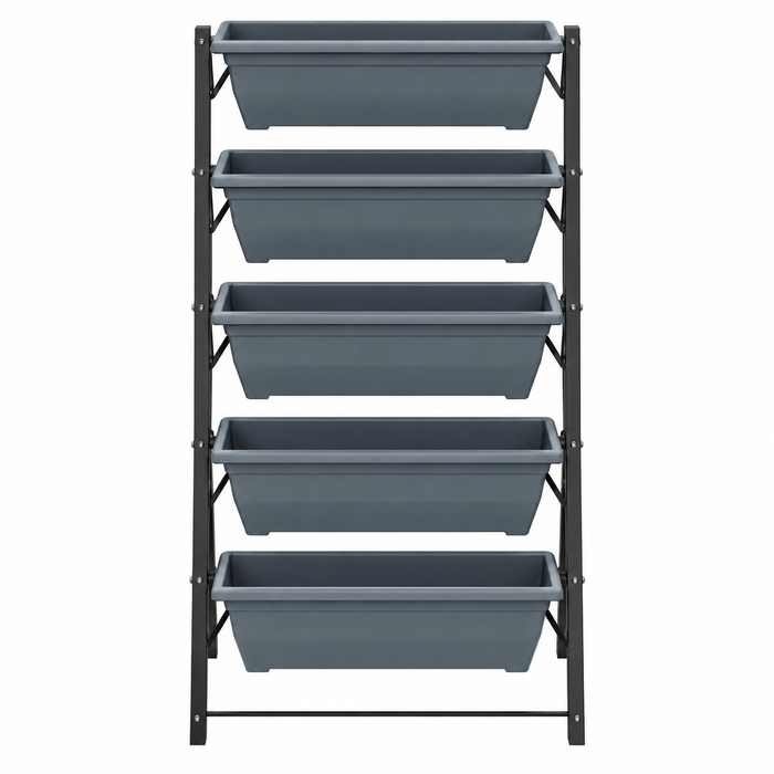 Halvara Metal 5-Tier Plant Stand H-120 CM X W-67 CM X D-55 CM Caelvorne