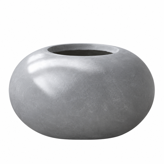 Jovira Magnesium Bowl Plant Pot Grey Ø-28 CM X H-25 CM Caelvorne