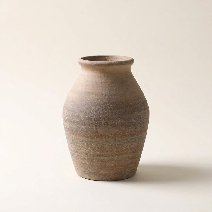 Corvelle Rustic Clay Urn Vase Default Title Caelvorne