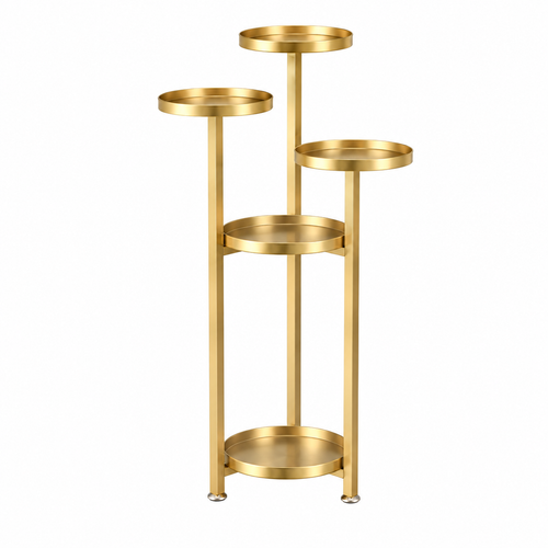 Cavelle Five-Tier Metal Plant Stand H-100 CM X W-30 CM Caelvorne