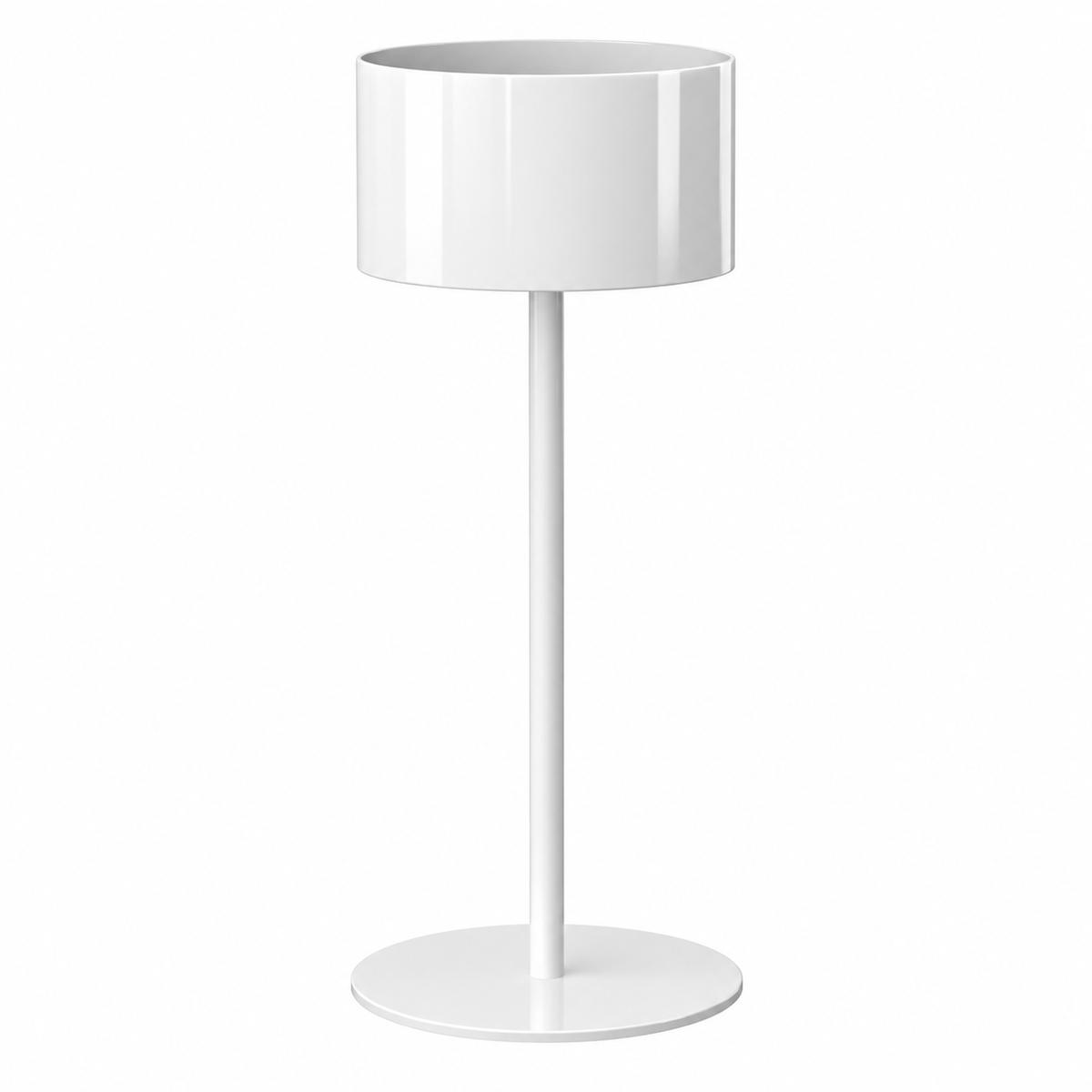 Solvane Metal Pedestal Plant Stand White Ø-30 CM X H-75 CM Caelvorne