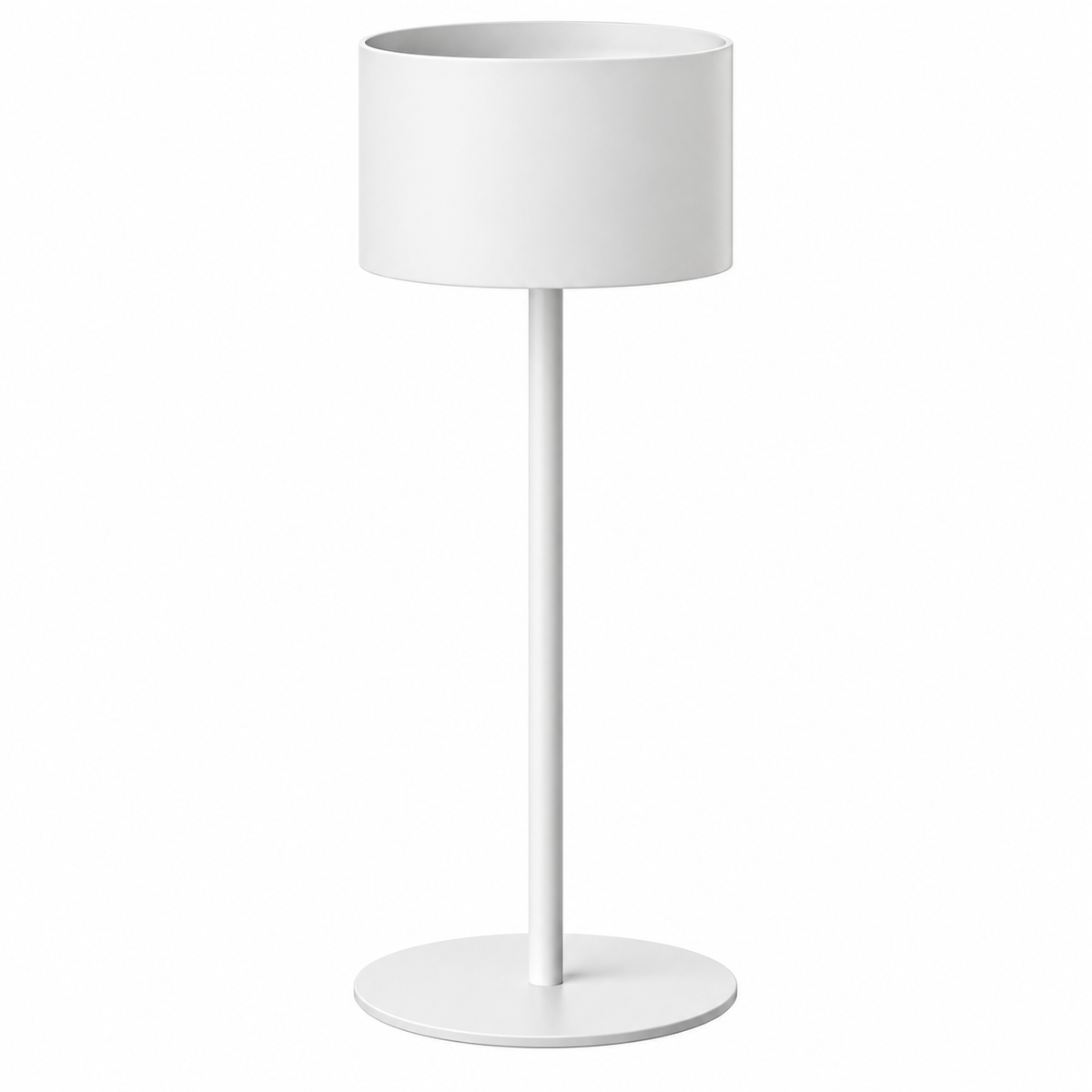 Solvane Metal Pedestal Plant Stand White Ø-26 CM X H-65 CM Caelvorne