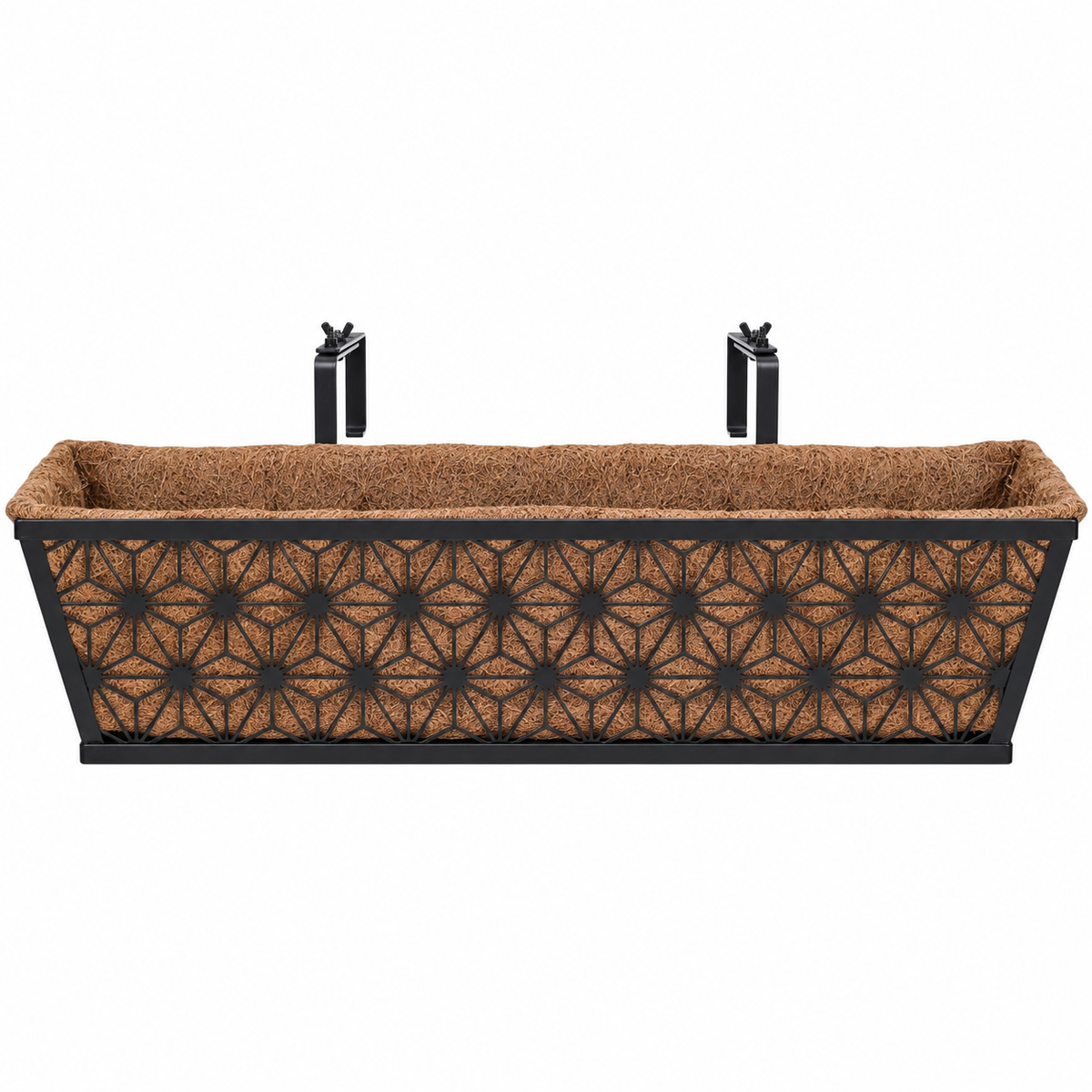 Marisse Steel Railing Planter L-60.5 CM X W-17.5 CM X H-12.5 CM Caelvorne