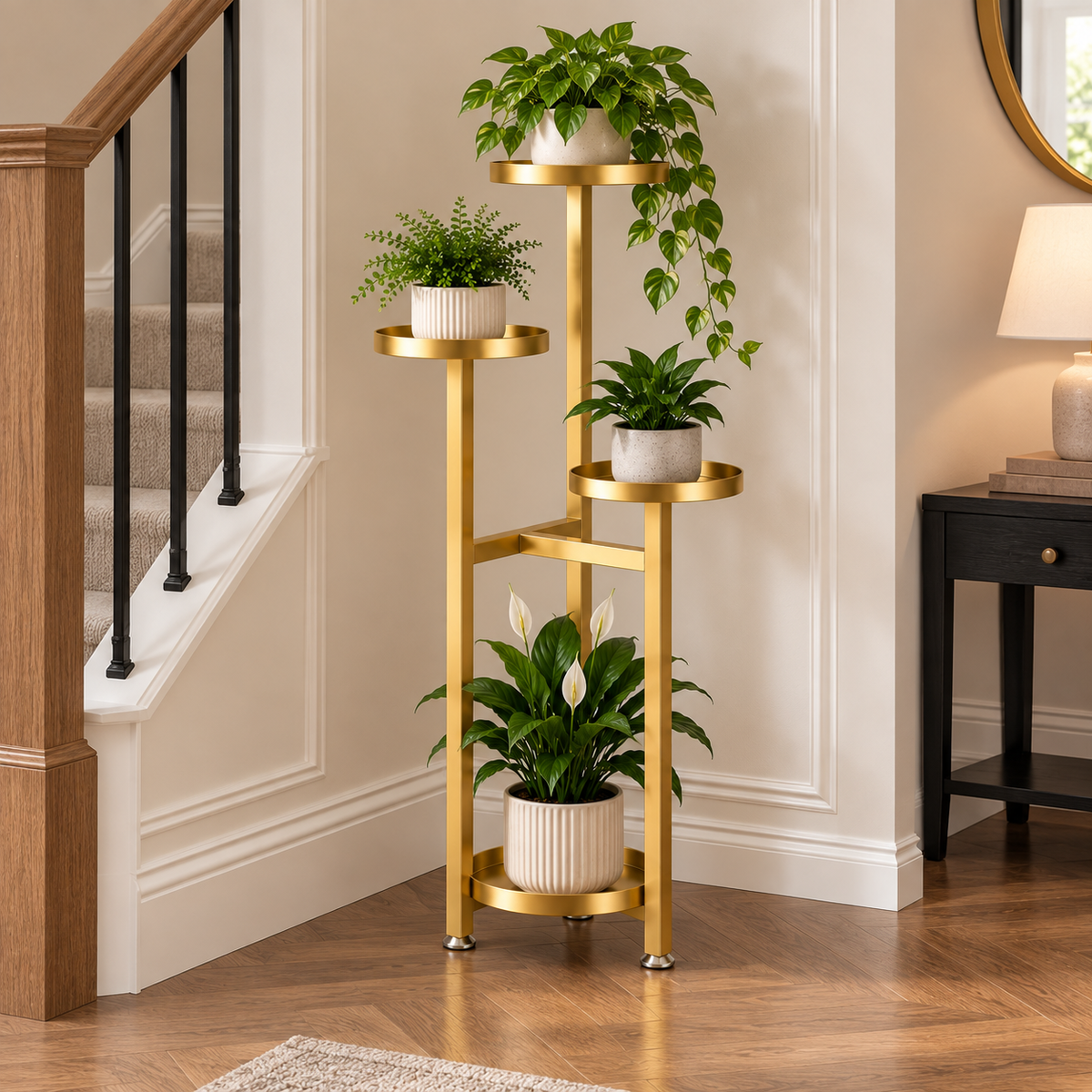 Cavelle Five-Tier Metal Plant Stand Caelvorne