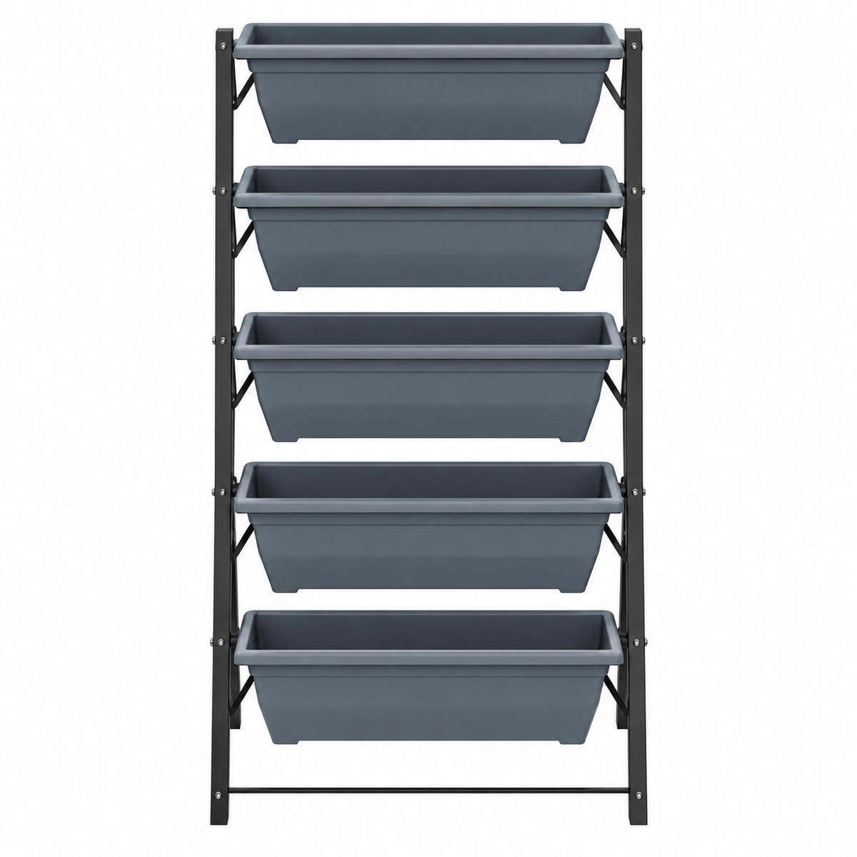 Halvara Metal 5-Tier Plant Stand H-120 CM X W-67 CM X D-55 CM Caelvorne