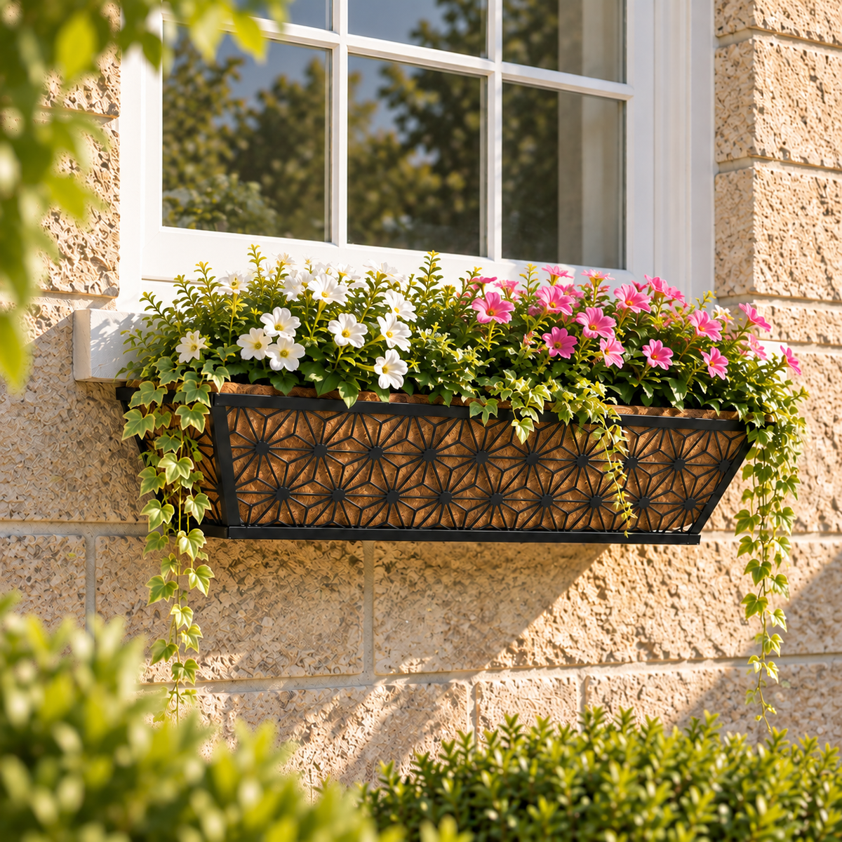 Marisse Steel Railing Planter Caelvorne