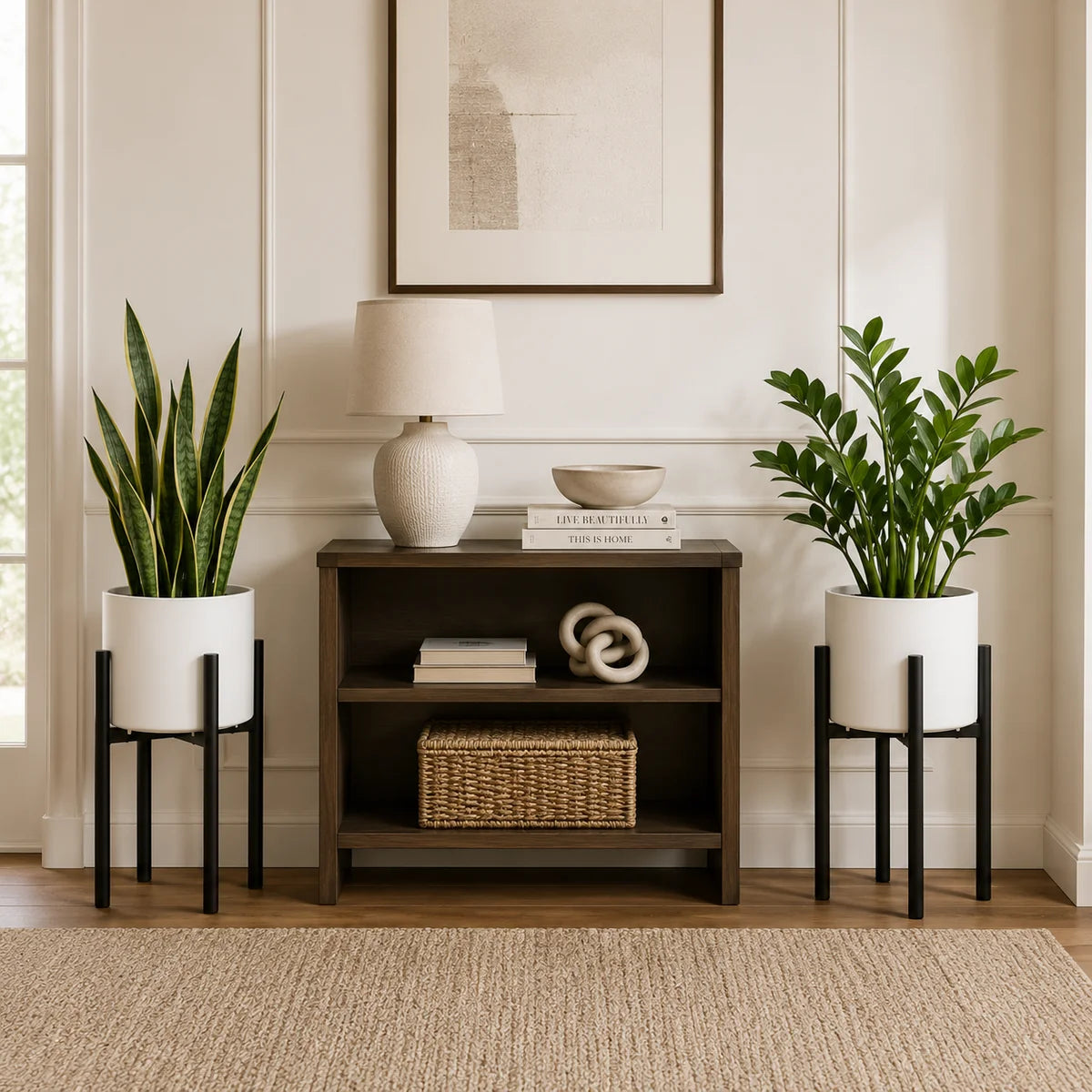 Vanzra Adjustable Plant Pot Stand Set Caelvorne