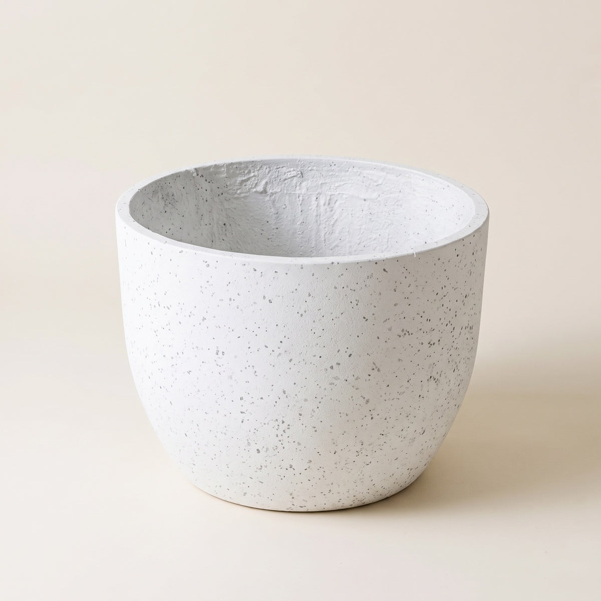 Ardenne Cement Egg Planter Speckled White Caelvorne
