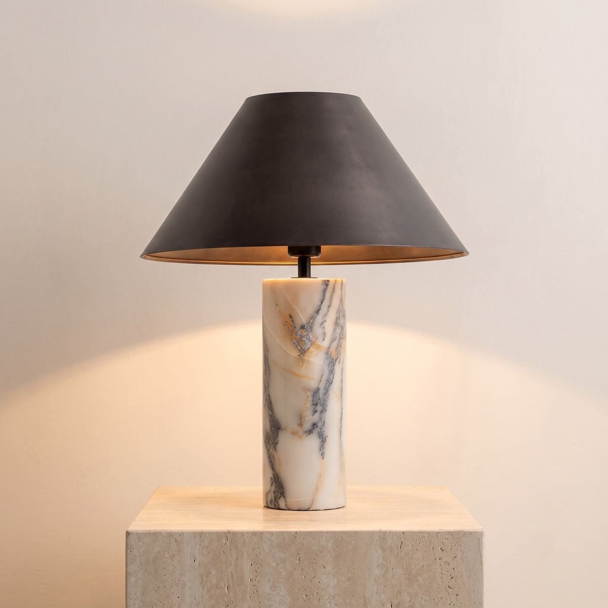 Arvena Marble Table Lamp Default Title Caelvorne