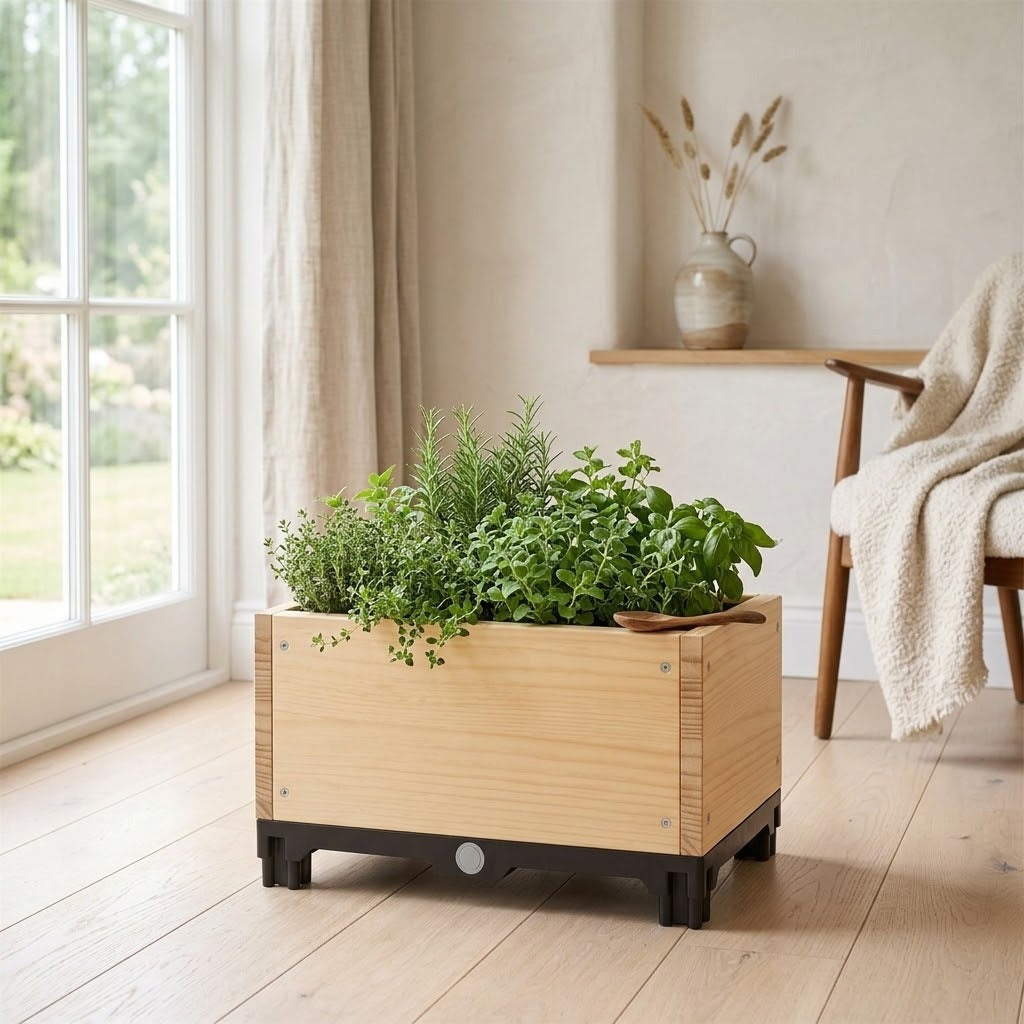 Ashcombe Solid Wood Planter Box Caelvorne