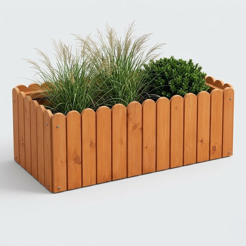 Brackenhurst Large Hardwood Garden Planter Caelvorne