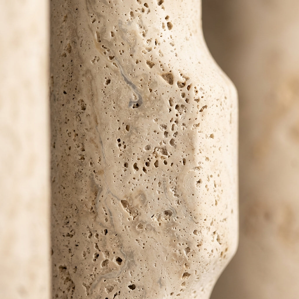 Calenna Travertine Column Vase Caelvorne