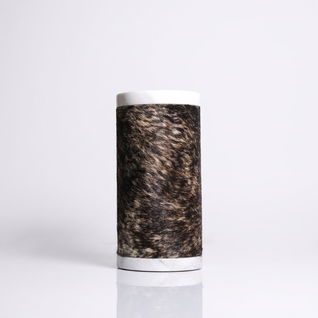 Cavelle Marble & Cowhide Vase Caelvorne