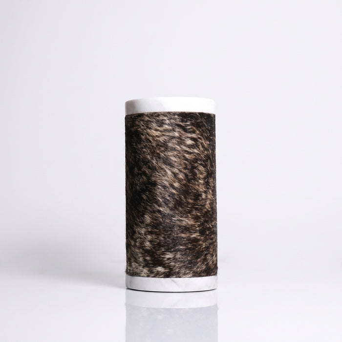 Cavelle Marble & Cowhide Vase Caelvorne