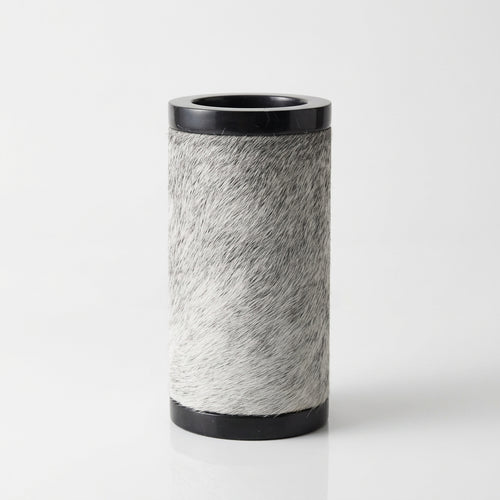 Cavelle Marble & Cowhide Vase Caelvorne