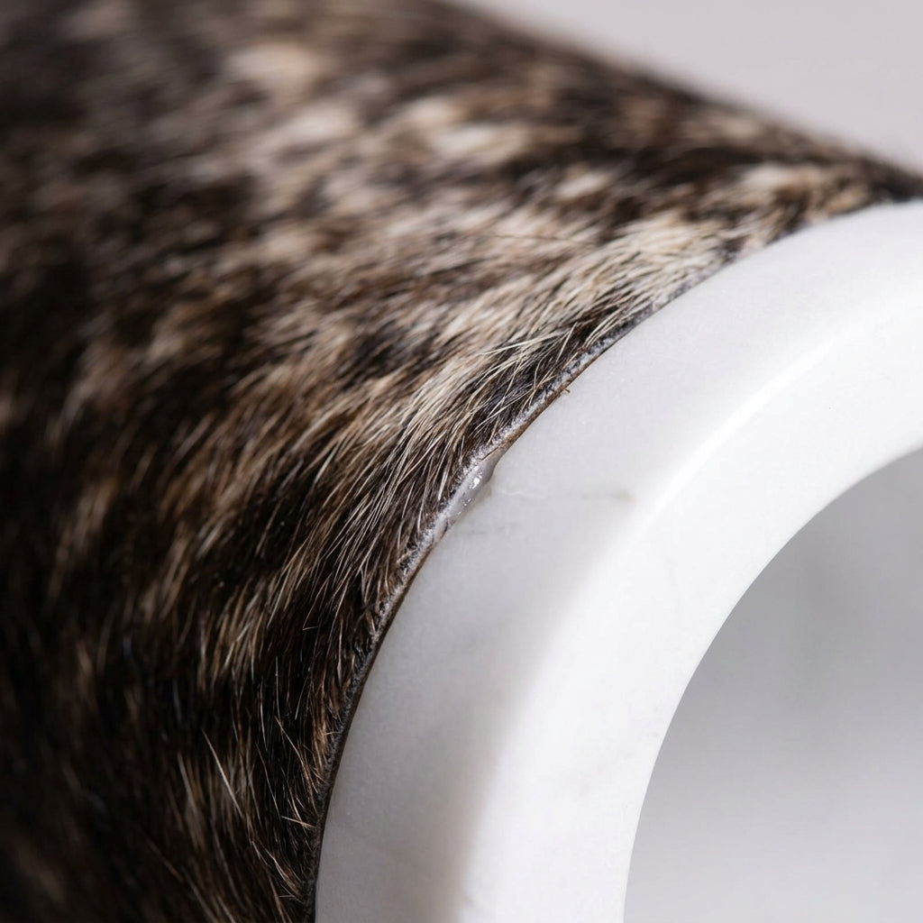 Cavelle Marble & Cowhide Vase Caelvorne