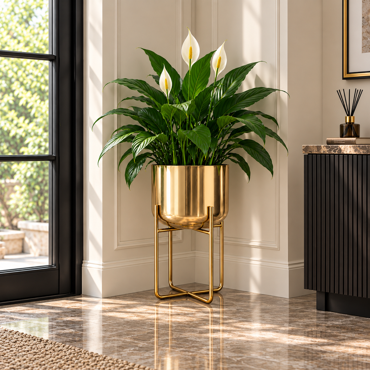 Verossa Metal Standing Planter Caelvorne