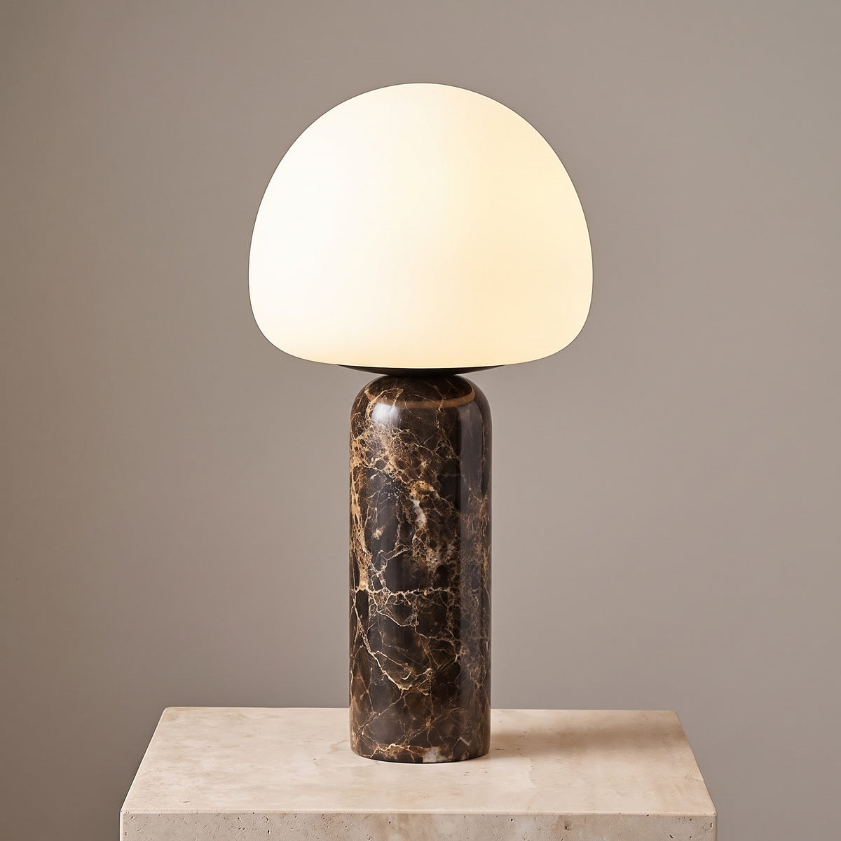 Doravel Marble Dome Table Lamp Ø-20 CM X H-40 CM Warm White Caelvorne
