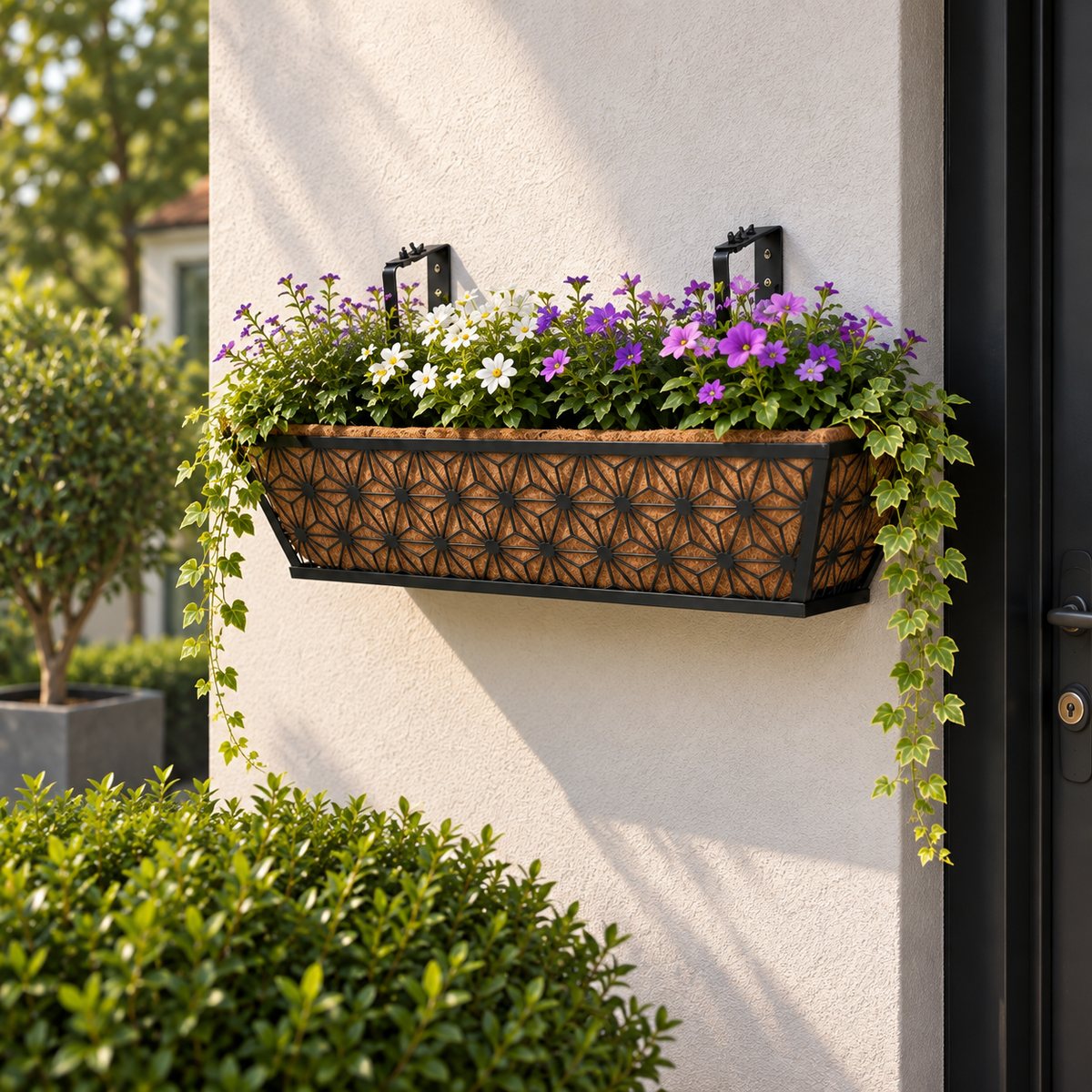 Marisse Steel Railing Planter Caelvorne