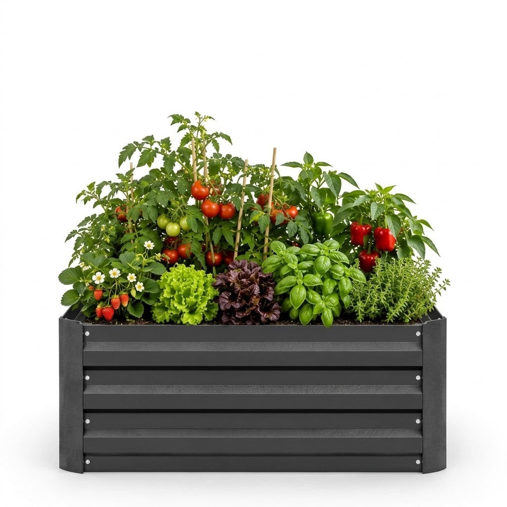 Glasmere Raised Bed with Greenhouse Cover Caelvorne
