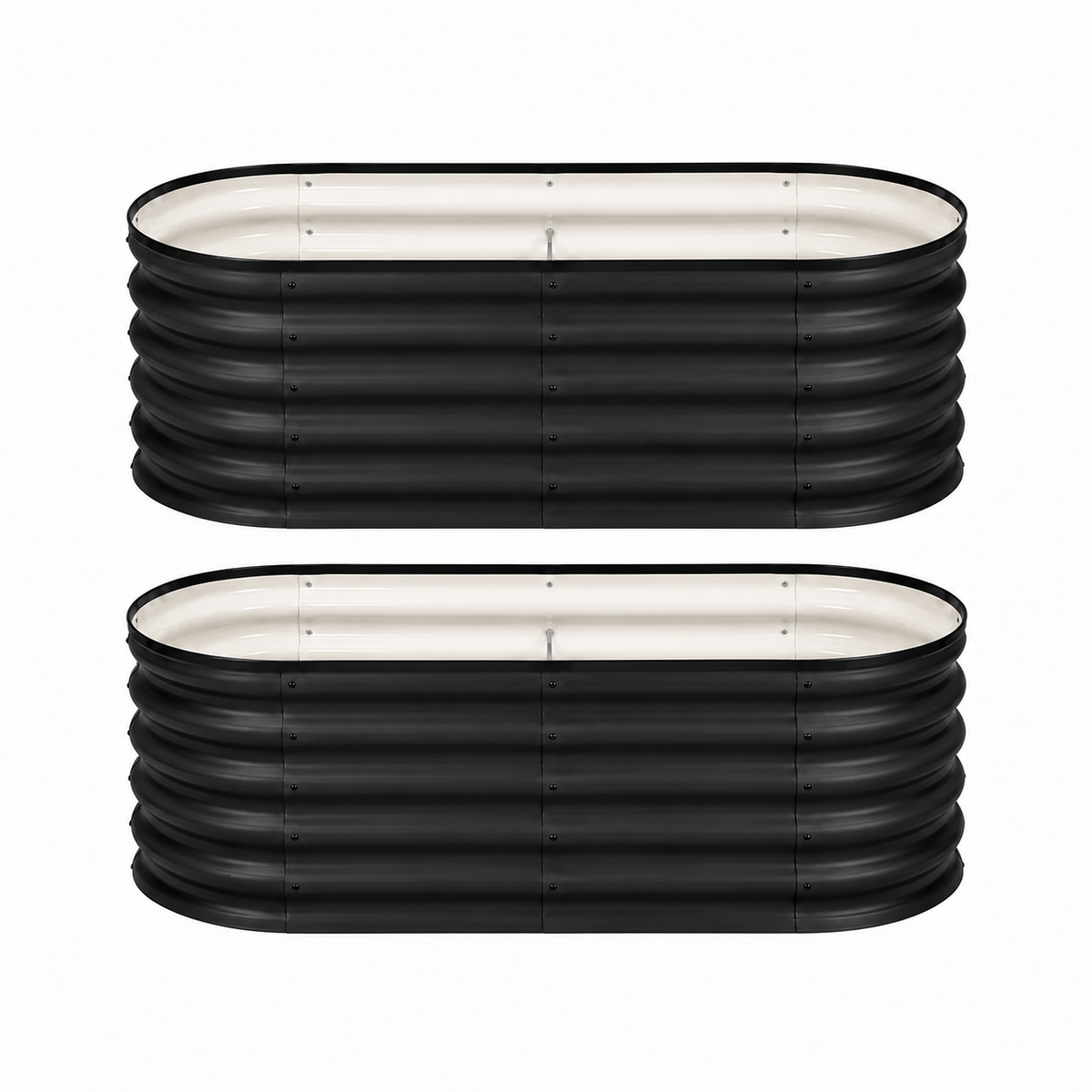 Grovia Corrugated Oval Raised Garden Beds Caelvorne