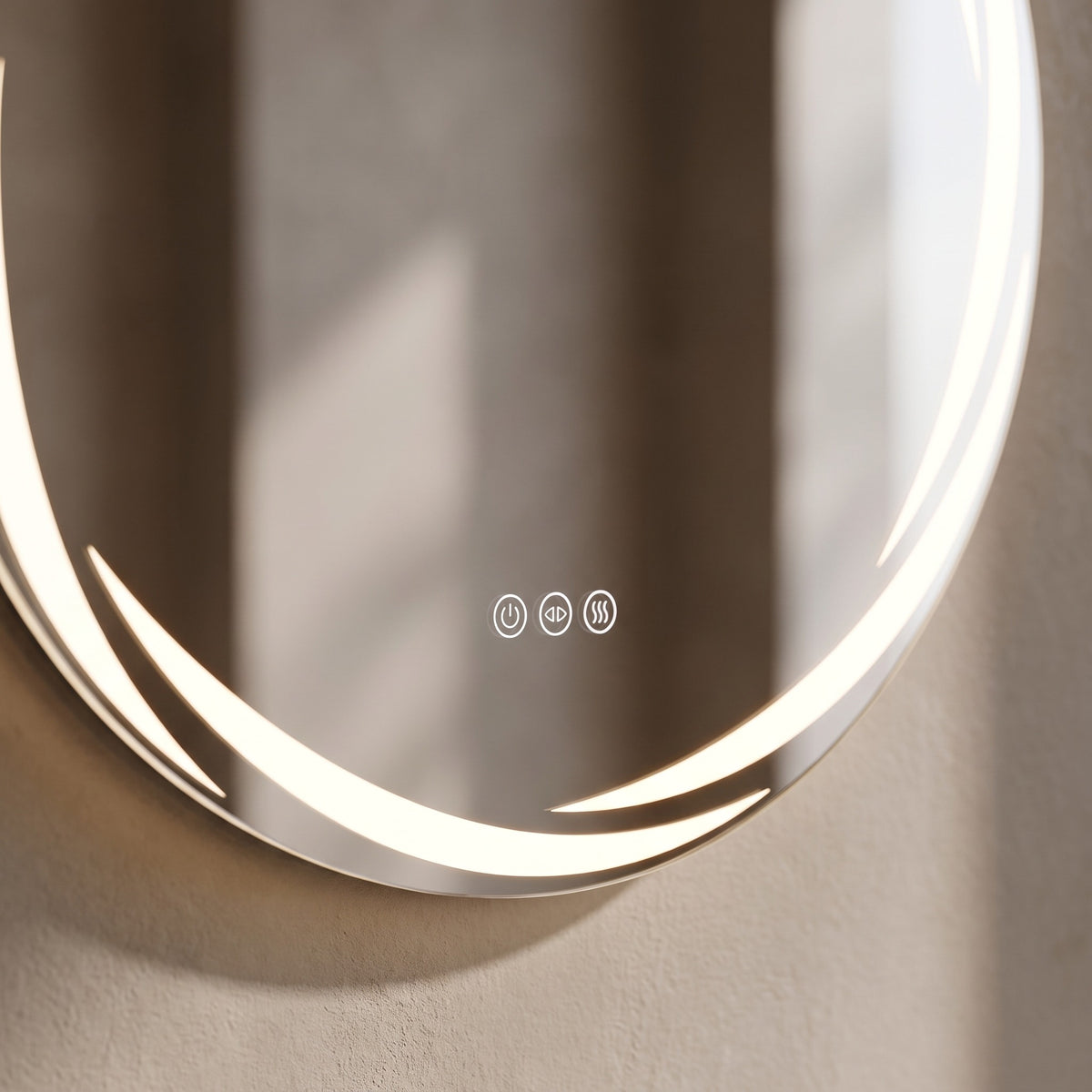 Halora swirl light bands and touch controls detail
