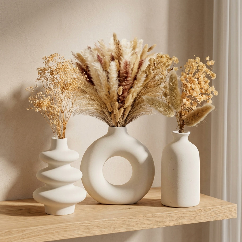 Norvelle Nordic Ceramic Vase Set Caelvorne