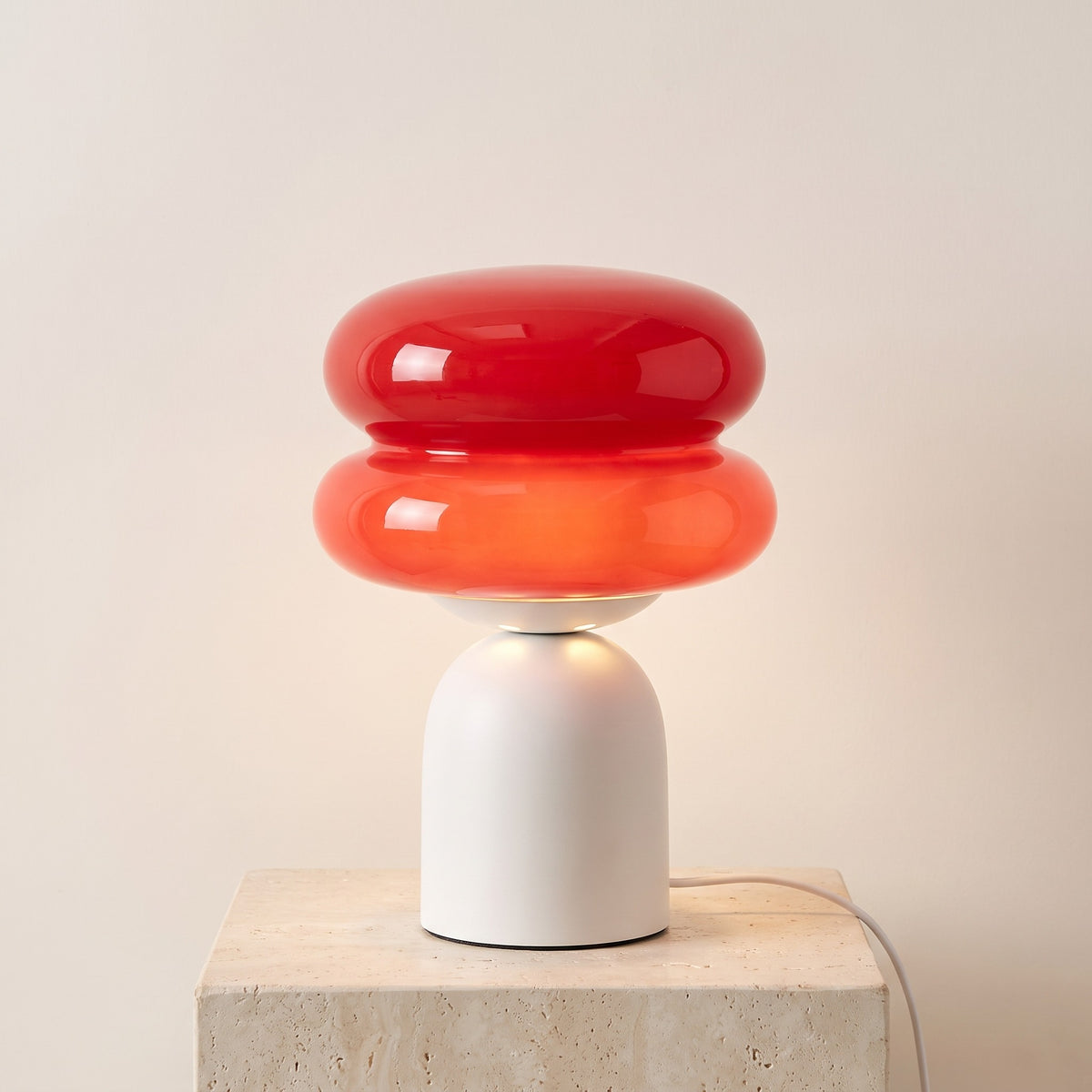 Nimbelle Glass Cloud Lamp Red Caelvorne