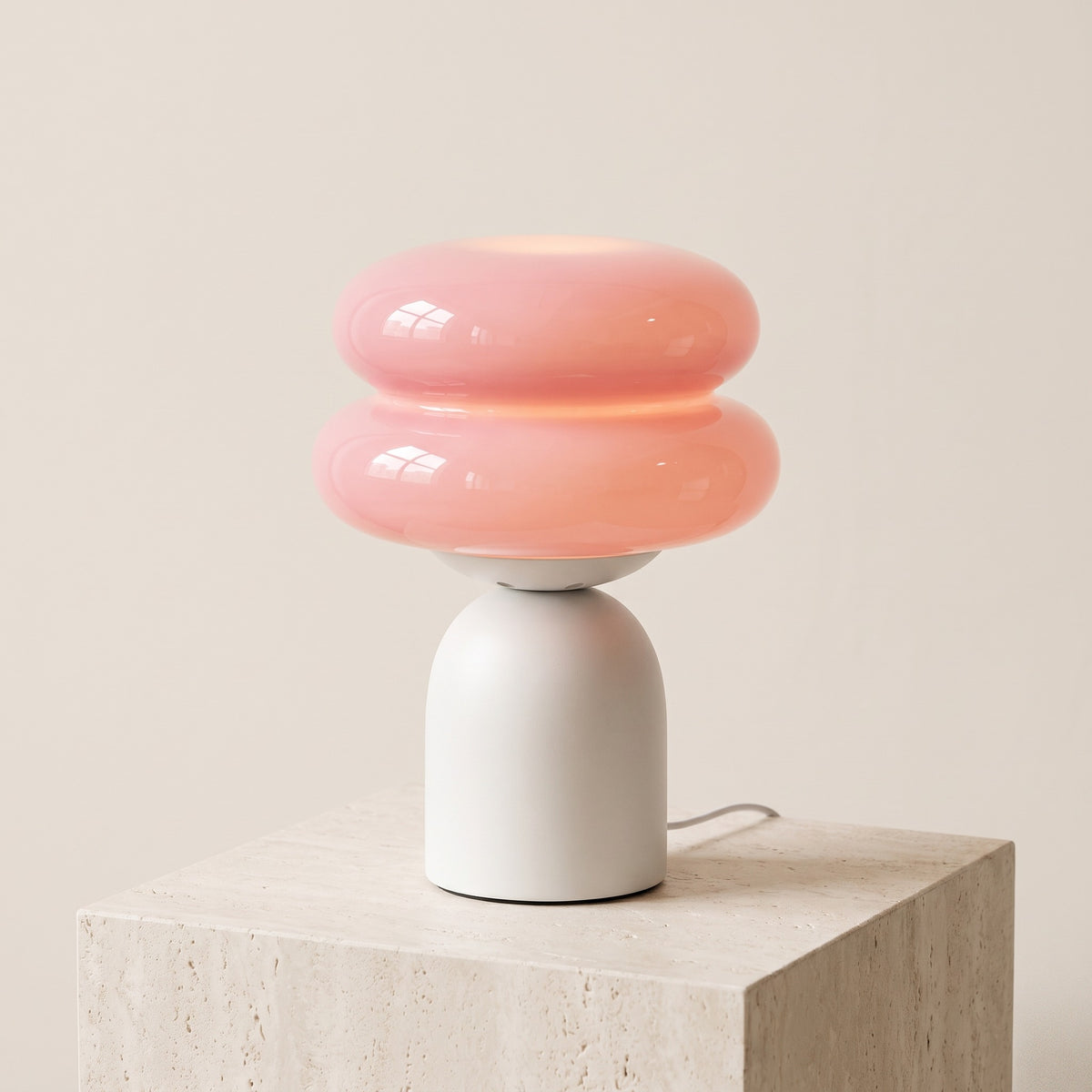 Nimbelle Glass Cloud Lamp Pink Caelvorne