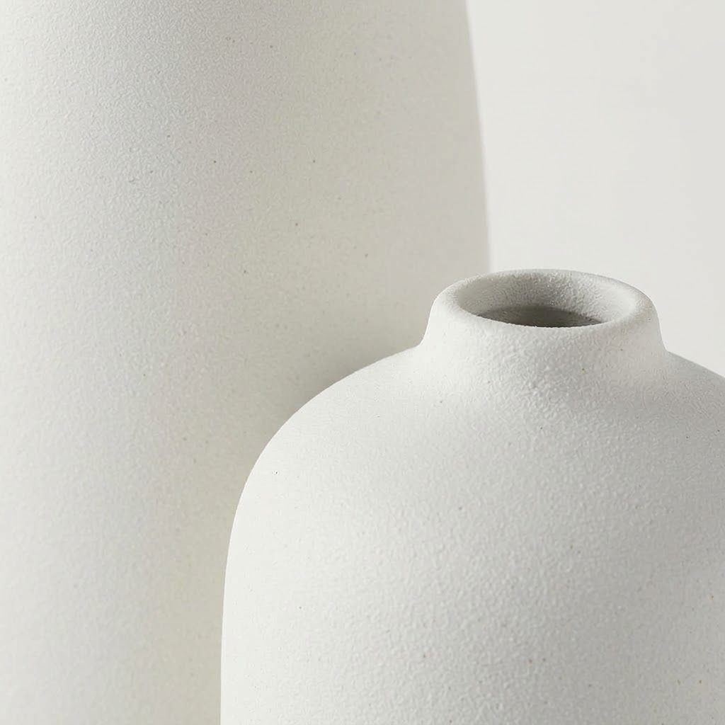Orvella Matte Ceramic Vase Set Caelvorne