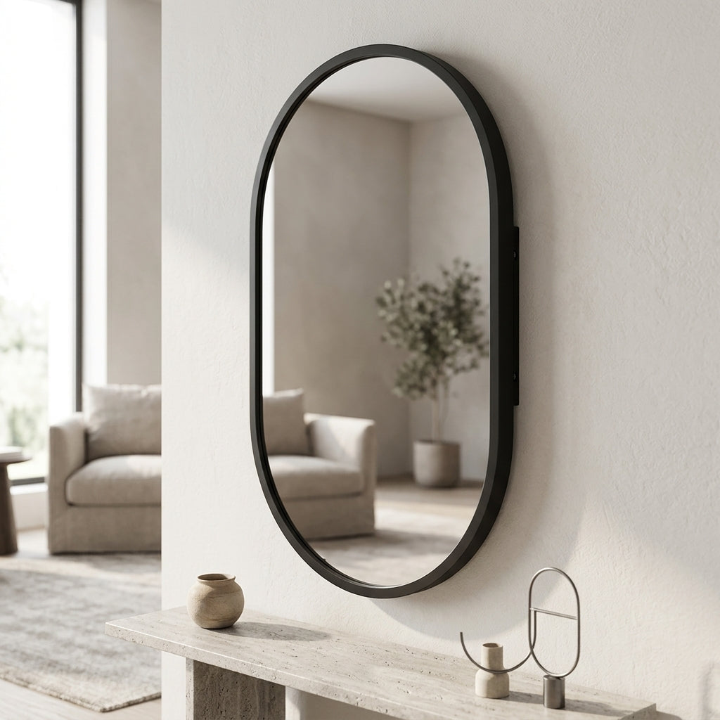 Ovanne Oval Wall Mirror Caelvorne