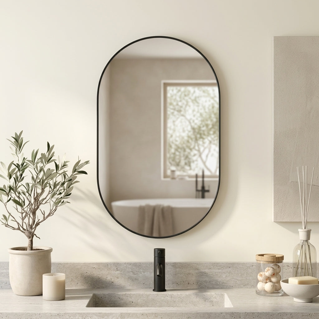 Ovanne Oval Wall Mirror Caelvorne