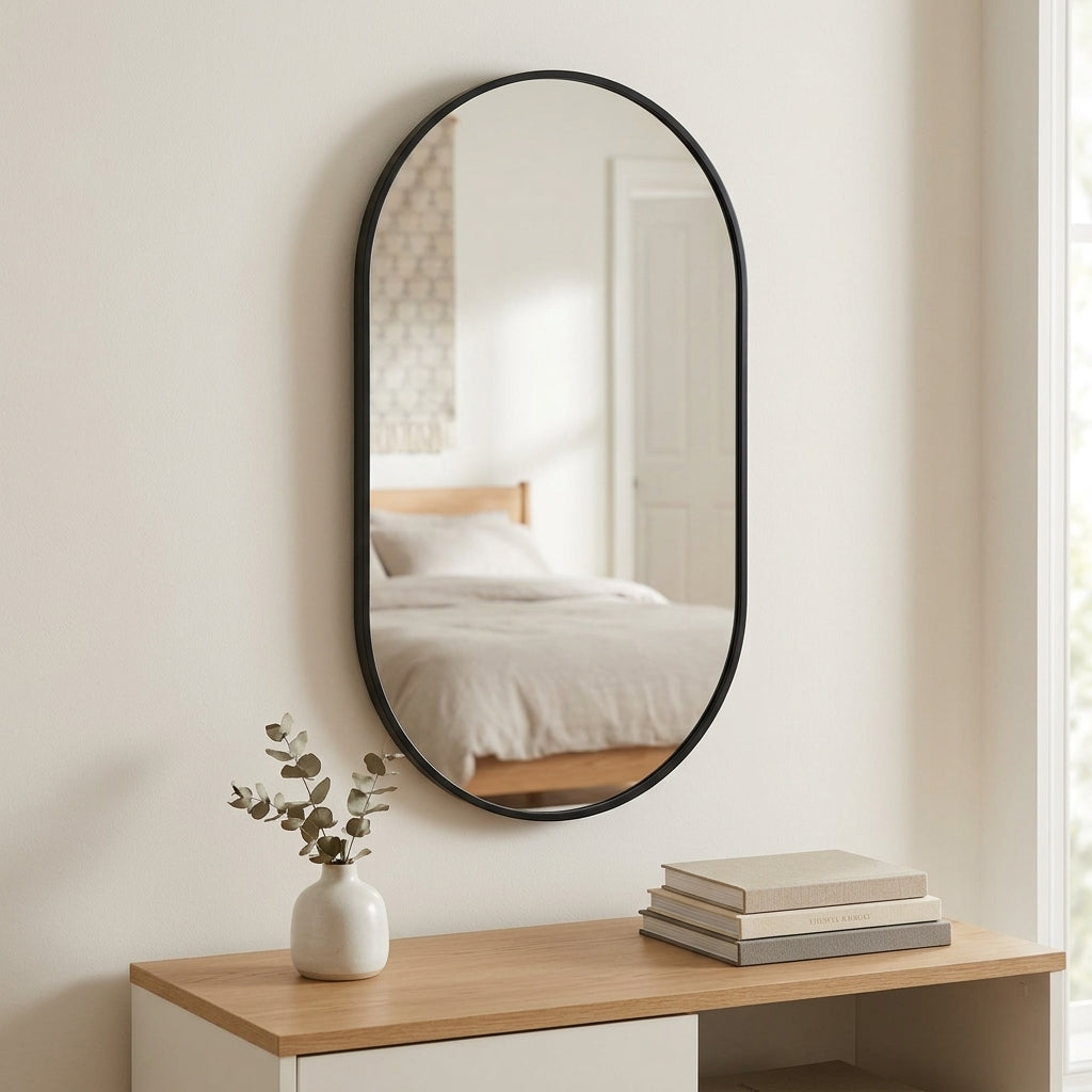 Ovanne Oval Wall Mirror Caelvorne