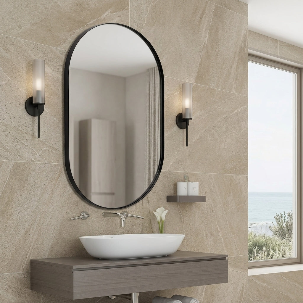 Ovanne Oval Wall Mirror Caelvorne