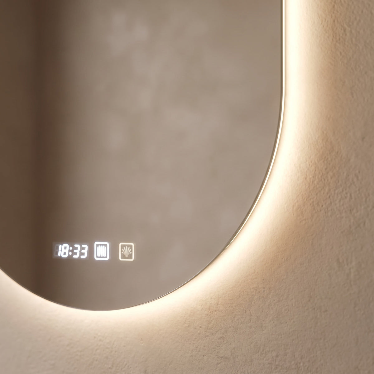 Ovelune time display and touch controls detail