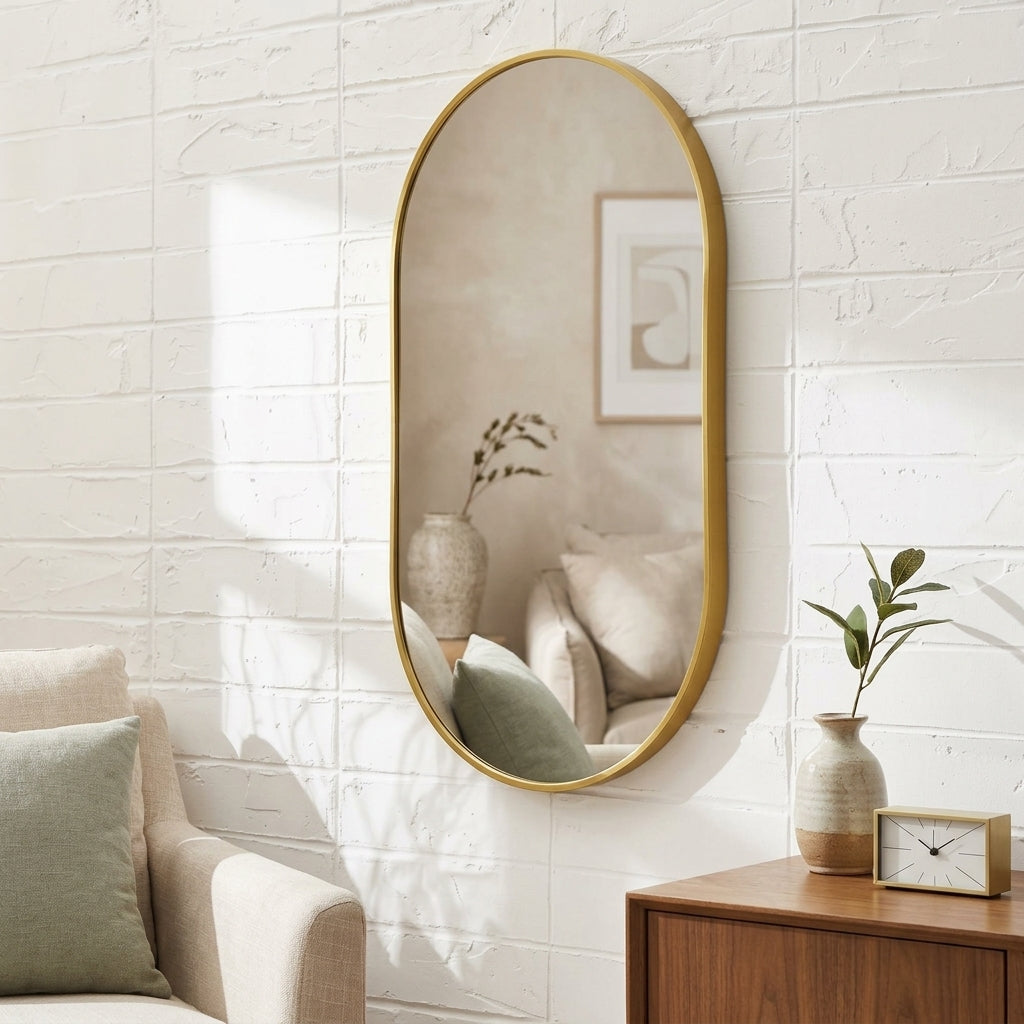Elovane Oval Wall Mirror Caelvorne