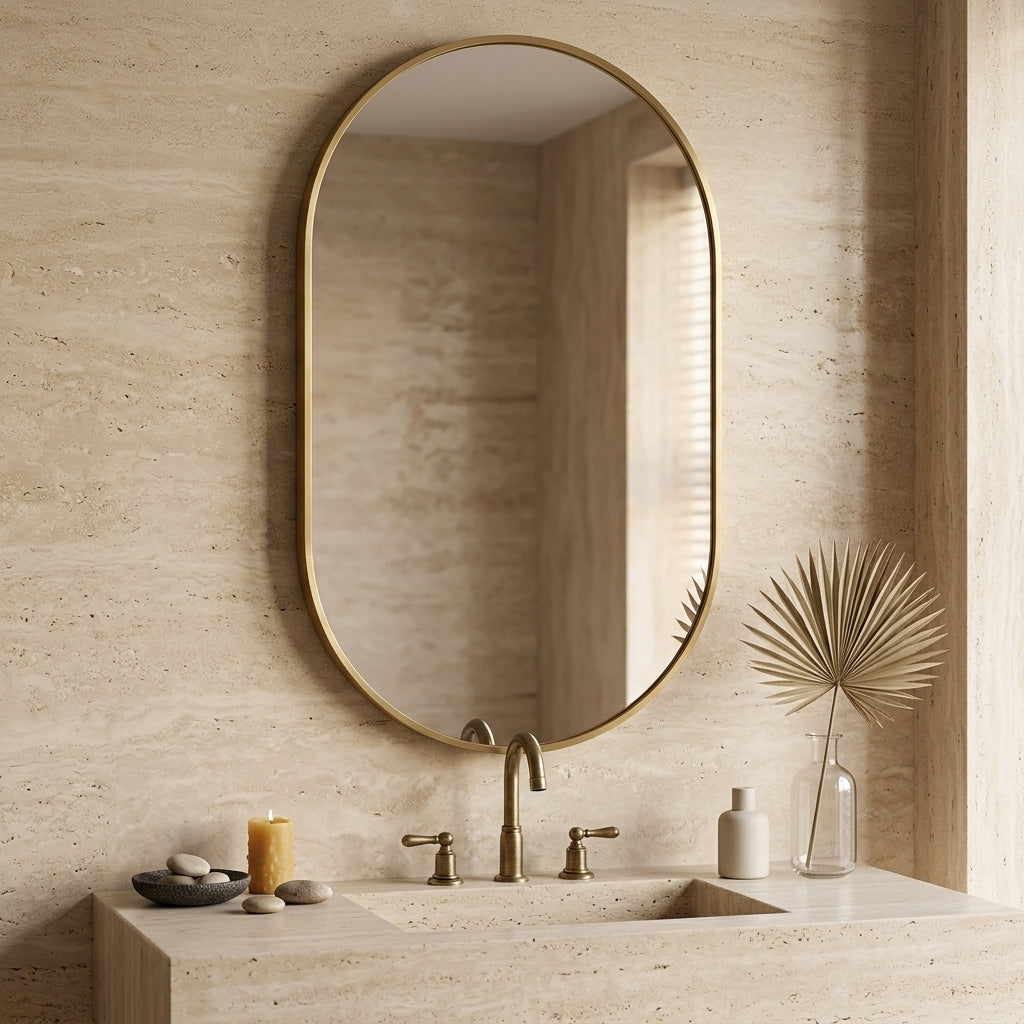 Elovane Oval Wall Mirror Caelvorne