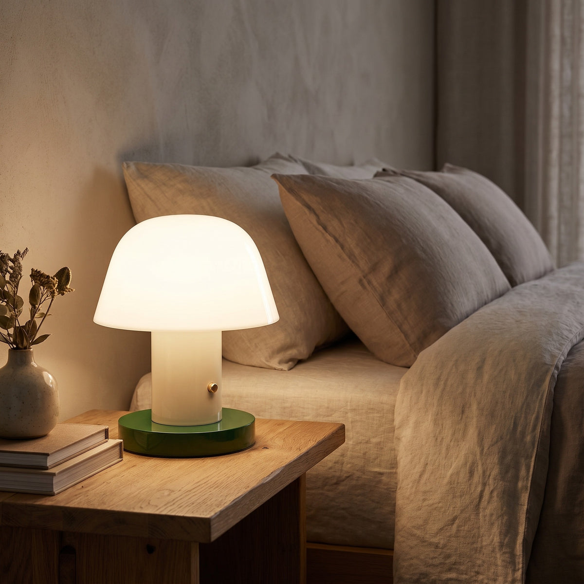 Pomella Rechargeable Mushroom Lamp Caelvorne