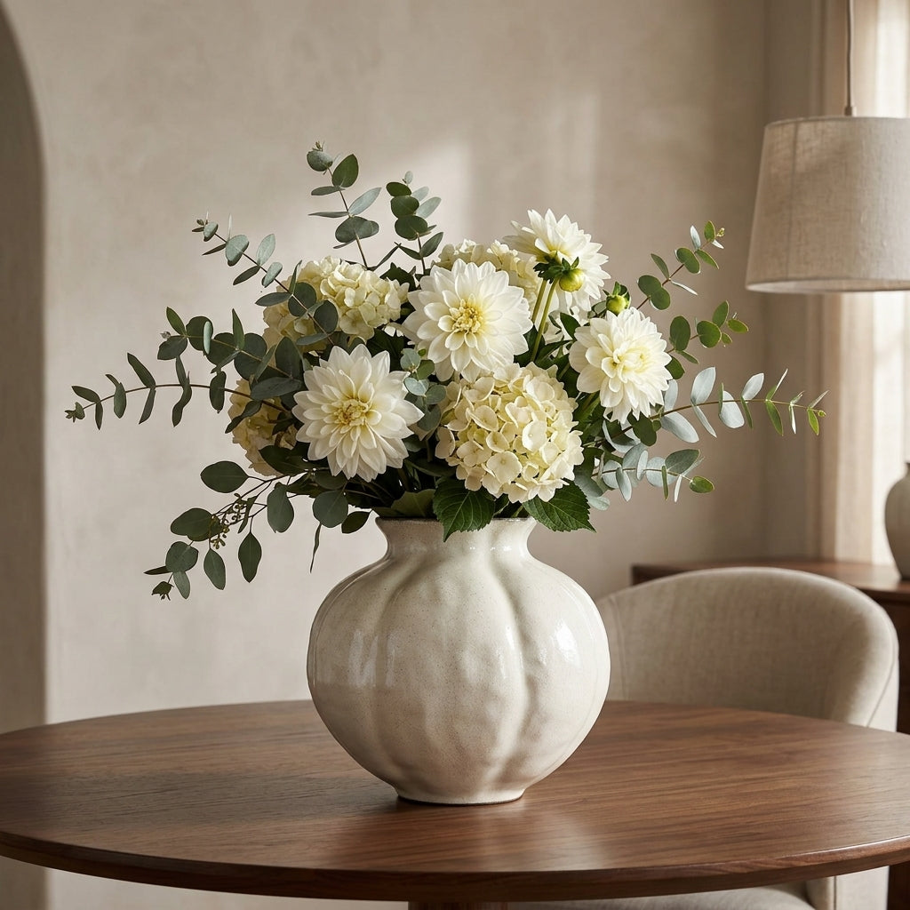 Pommelle Ceramic Pumpkin Vase Caelvorne