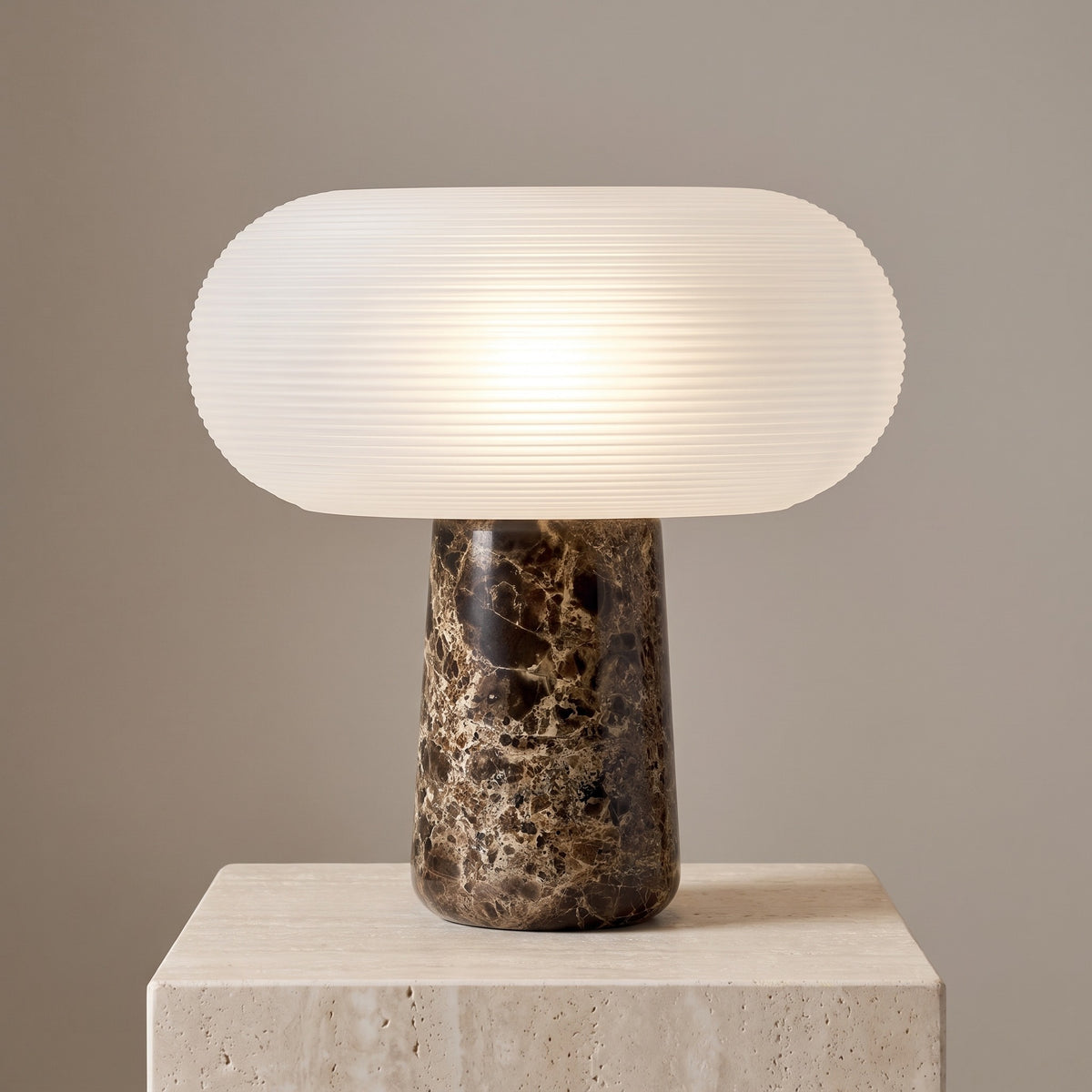 Rivelle Marble Table Lamp Ø-24 CM X H-25 CM Three-Colour Caelvorne