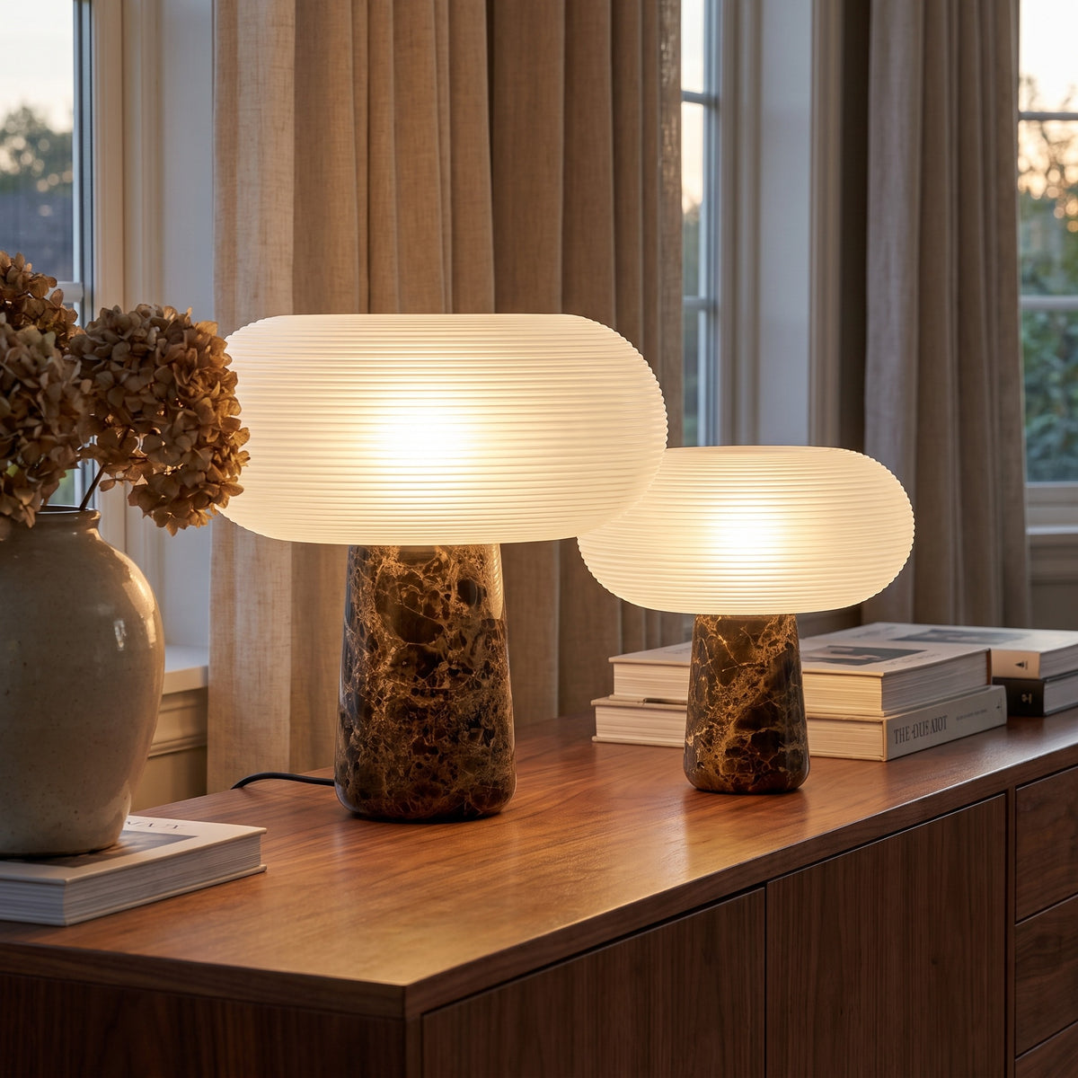Rivelle Marble Table Lamp Caelvorne