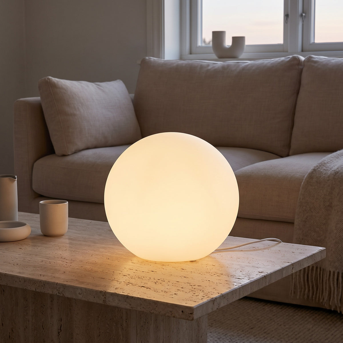 Selune Opal Globe Lamp Ø30 cm Caelvorne