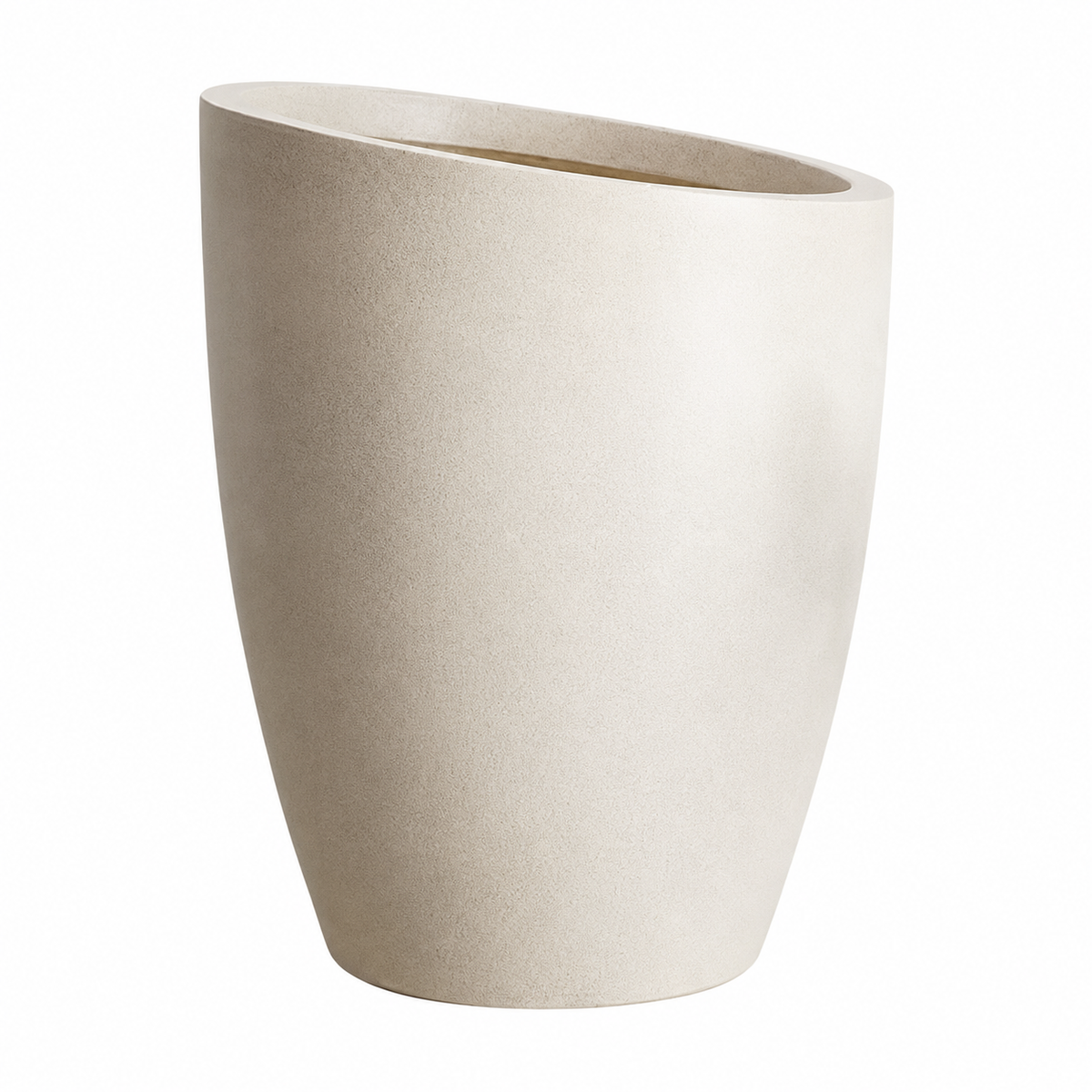 Slanto Angled Rim Tall Plant Pot Moni Yellow Large Caelvorne