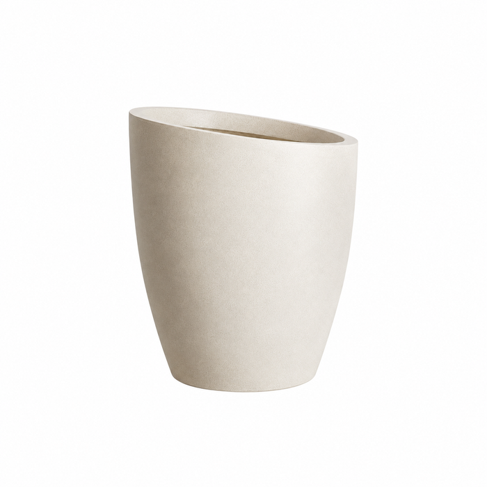 Slanto Angled Rim Tall Plant Pot Moni Yellow Small Caelvorne