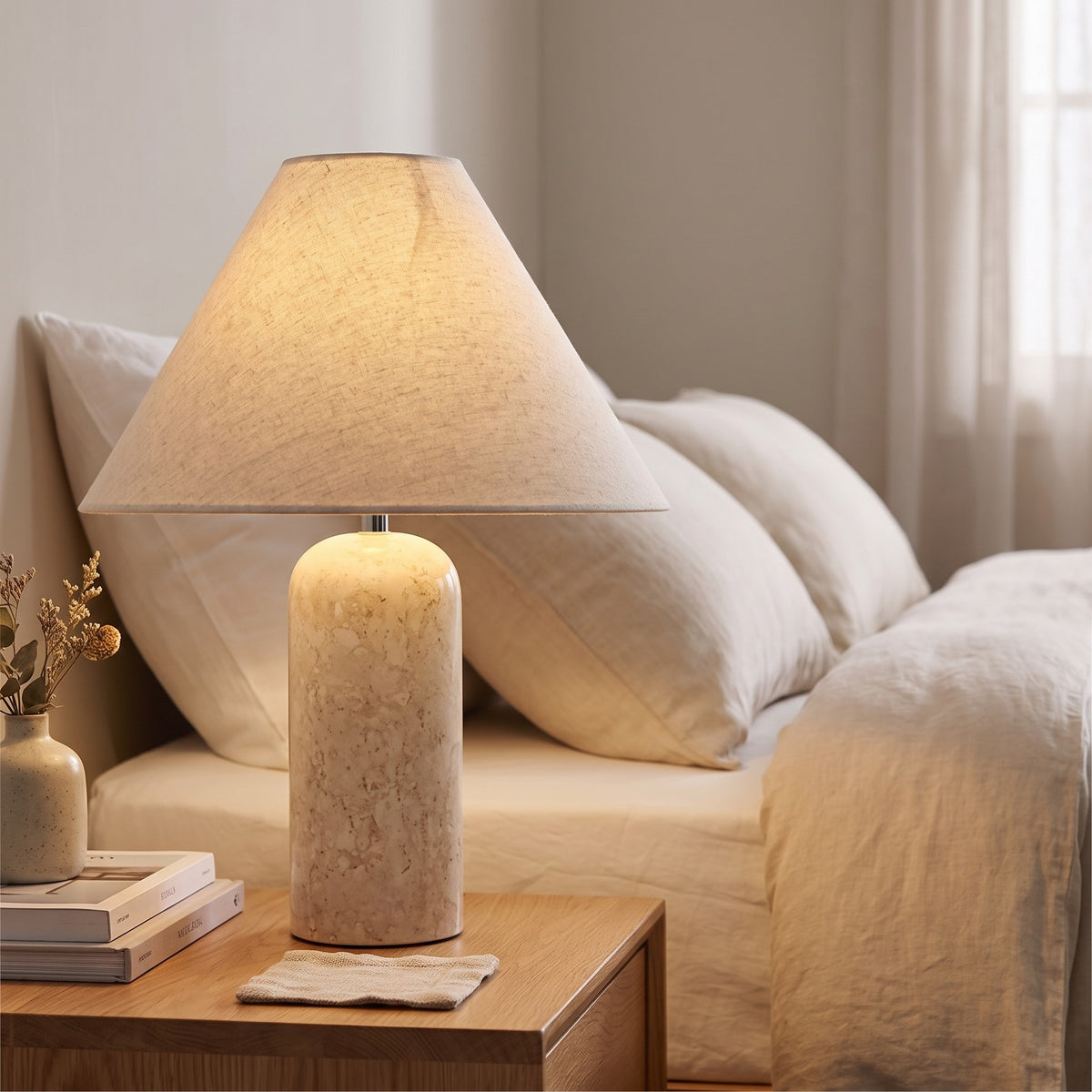 Solenne Marble Table Lamp Caelvorne