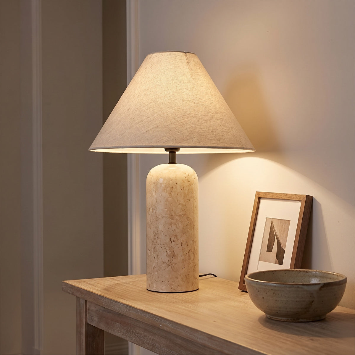 Solenne Marble Table Lamp Caelvorne
