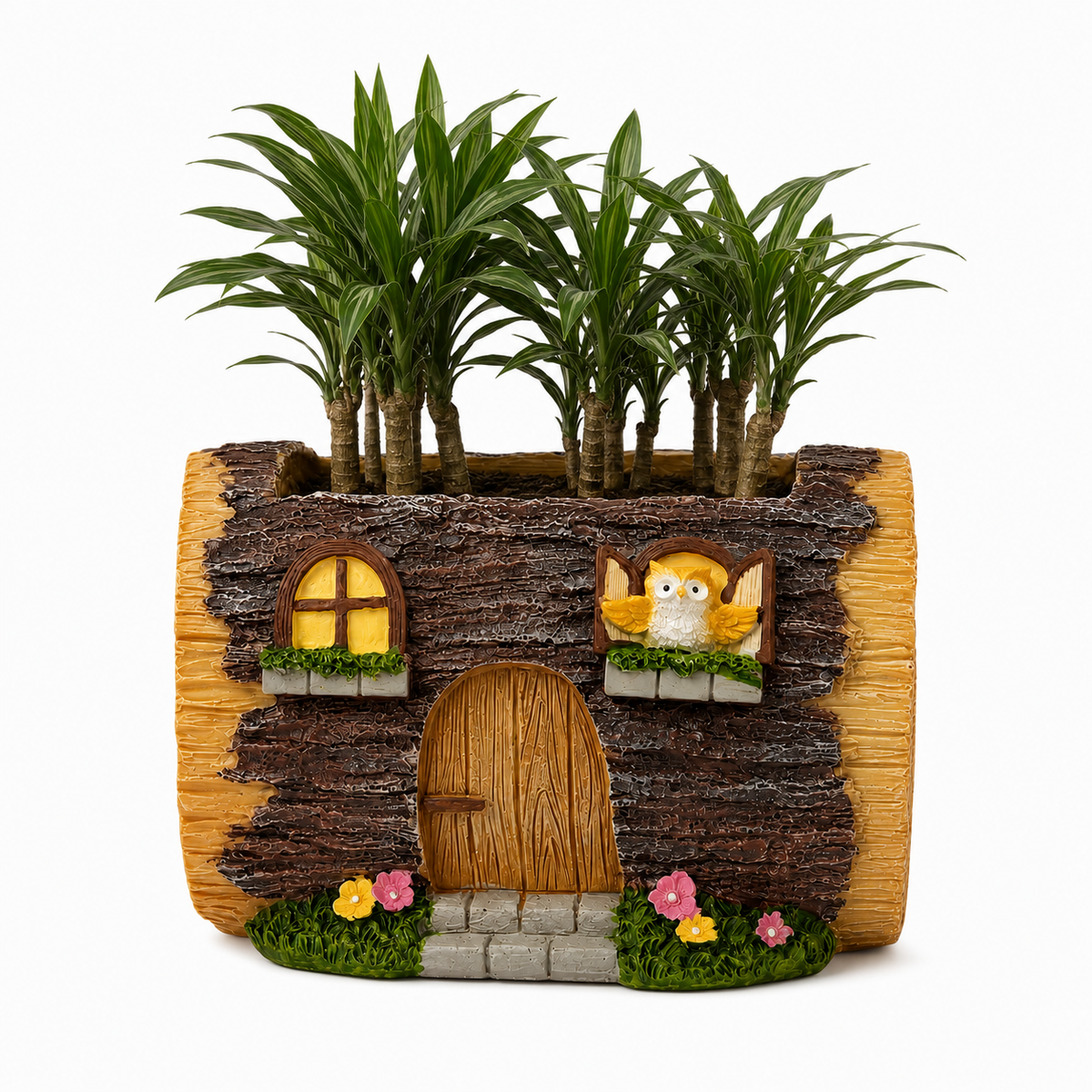 Sylvam Woodland Owl House Plant Pot Caelvorne