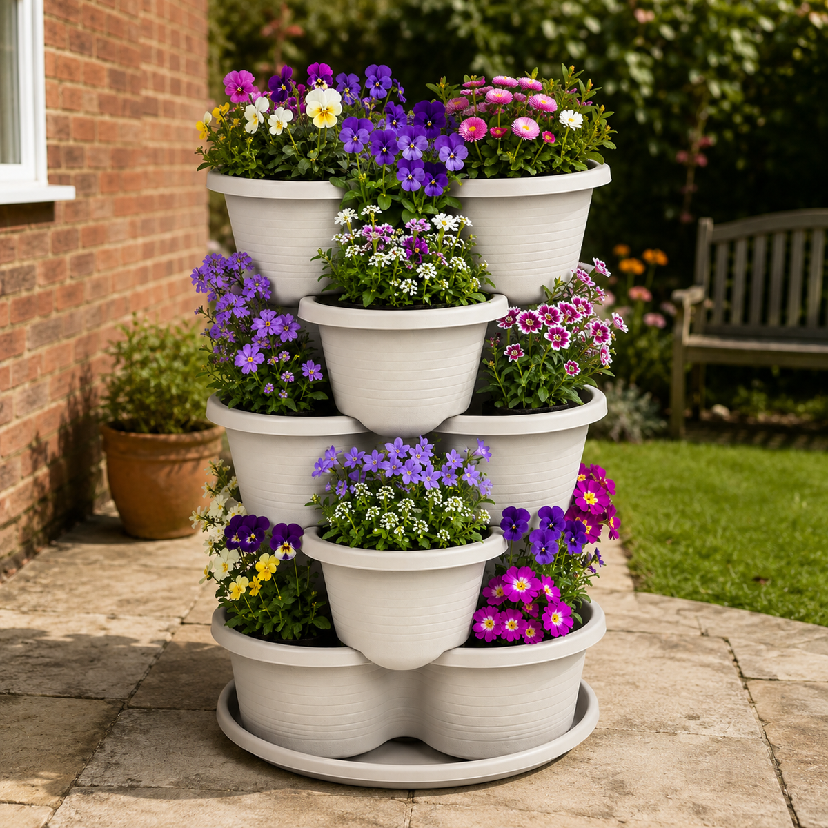 Trefel Stacking Vertical Garden Planter Caelvorne