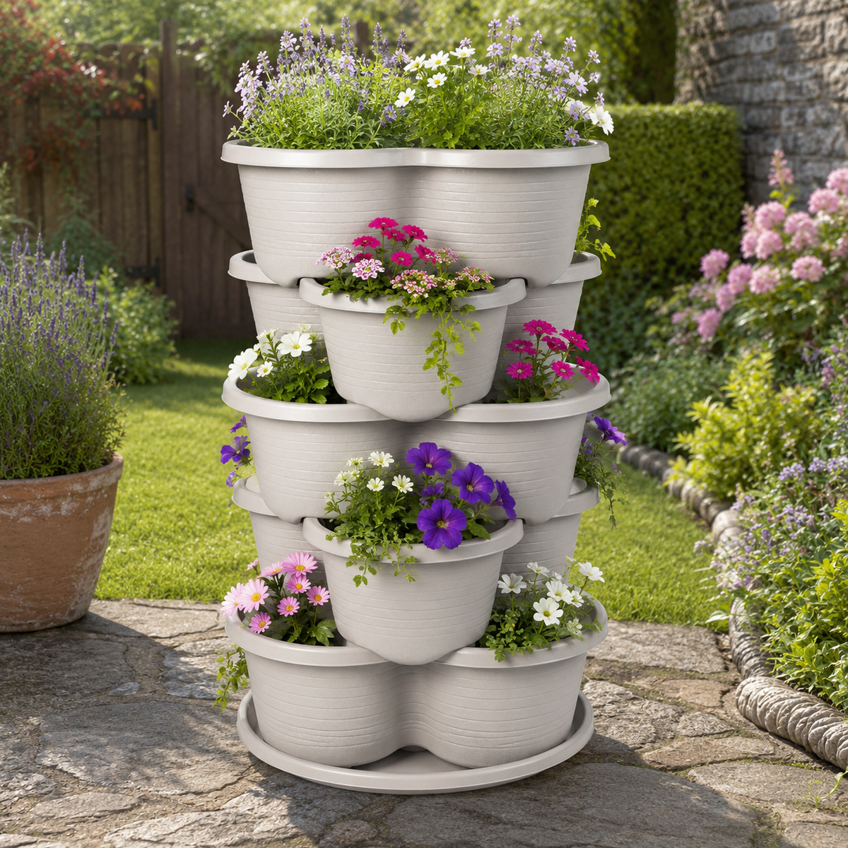 Trefel Stacking Vertical Garden Planter Caelvorne