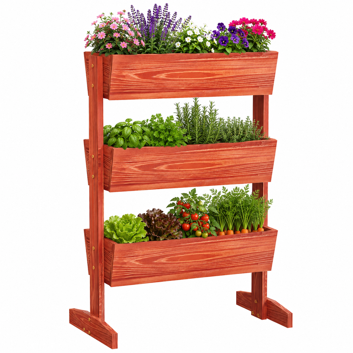 Trovic 3-Tier Vertical Trough Planter Caelvorne